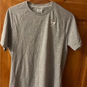 Gymshark Light Gray Short Sleeve Performance Tee